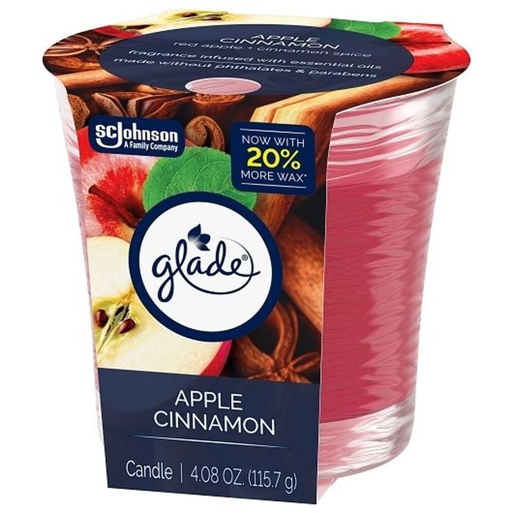 Glade Apple Cinnamon Candle, 4.08 Ounce -- 6 Per Case