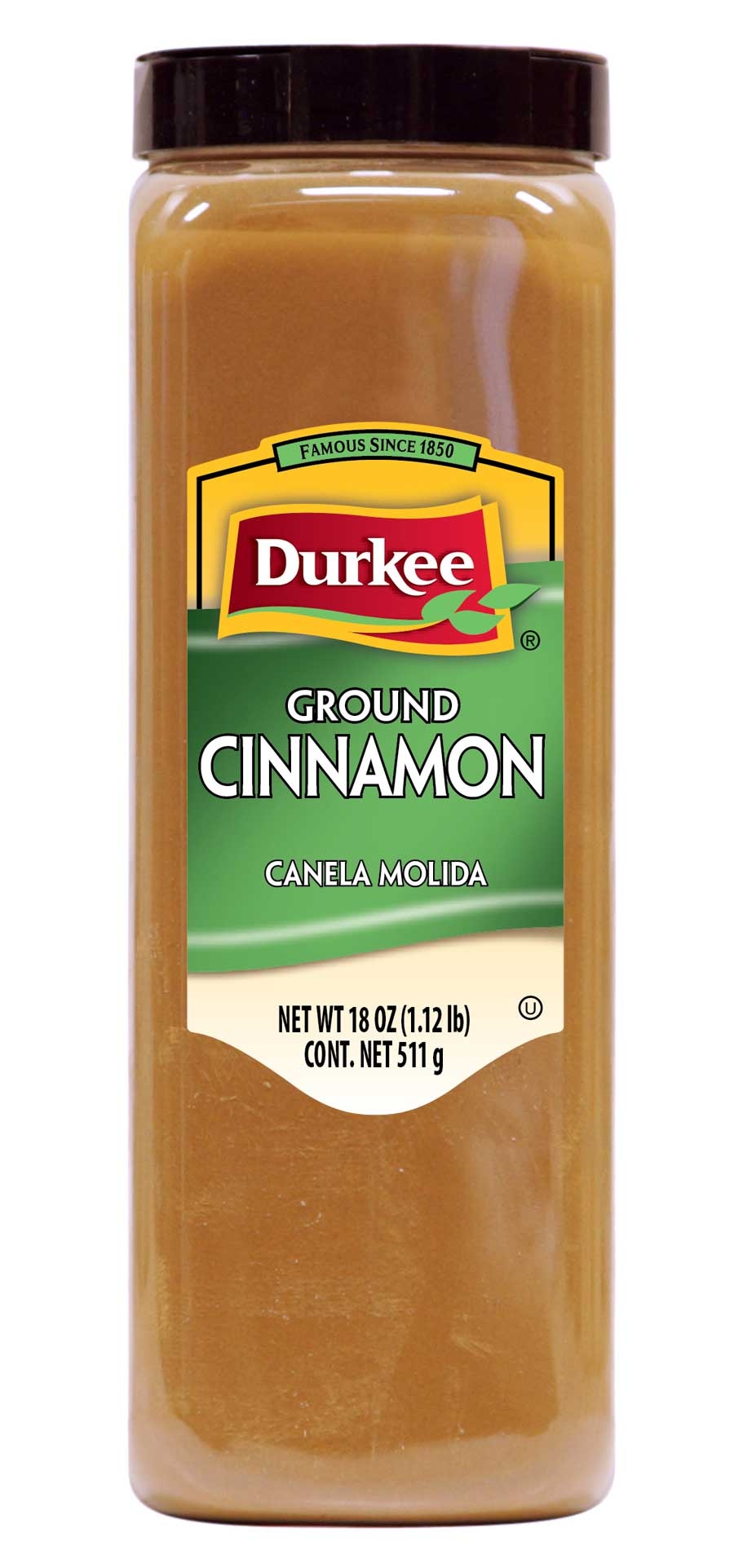 Durkee Ground Cinnamon - 18 oz. container, 6 per case
