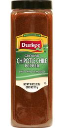 Durkee Ground Chipotle Chile Pepper - 18 oz. container, 6 per case
