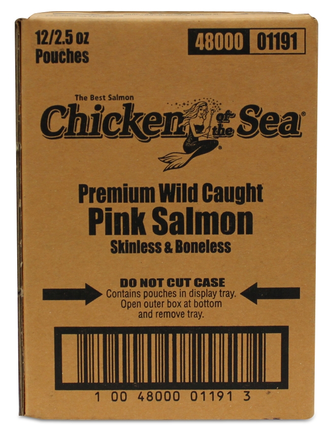 Chicken Of The Sea Premium Skinless And Boneless Pink Salmon Pouch, 3 Ounce -- 12 Per Case