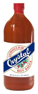 Crystal Glass Hot Sauce, 32 Ounce -- 12 Case