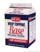 Rich Products Corporation Non Dairy Whip Topping Base, 8.8 Pound -- 4 per case.