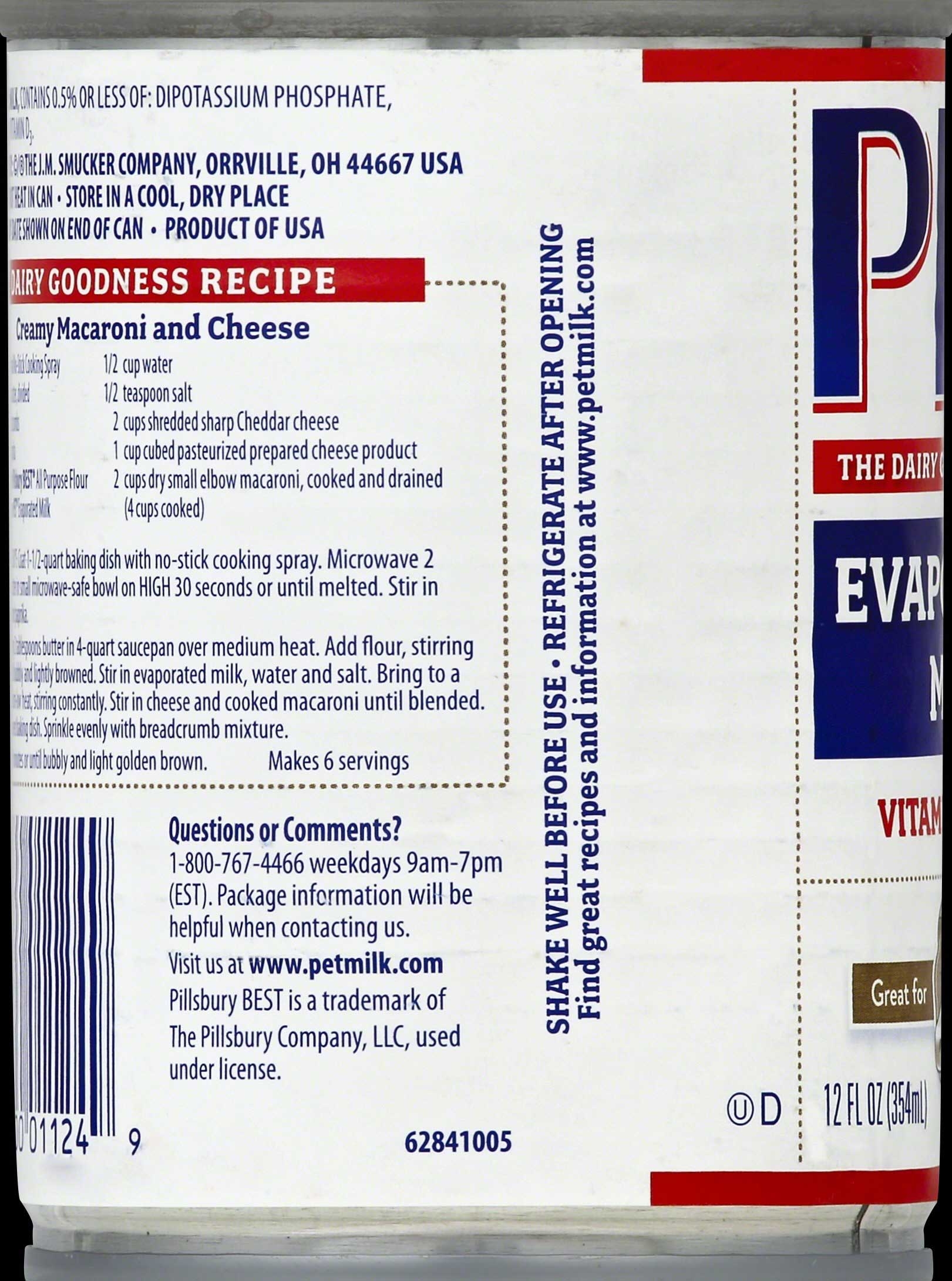Pet Milk Evaporated Milk, 12 Fluid Ounce -- 24 Per Case