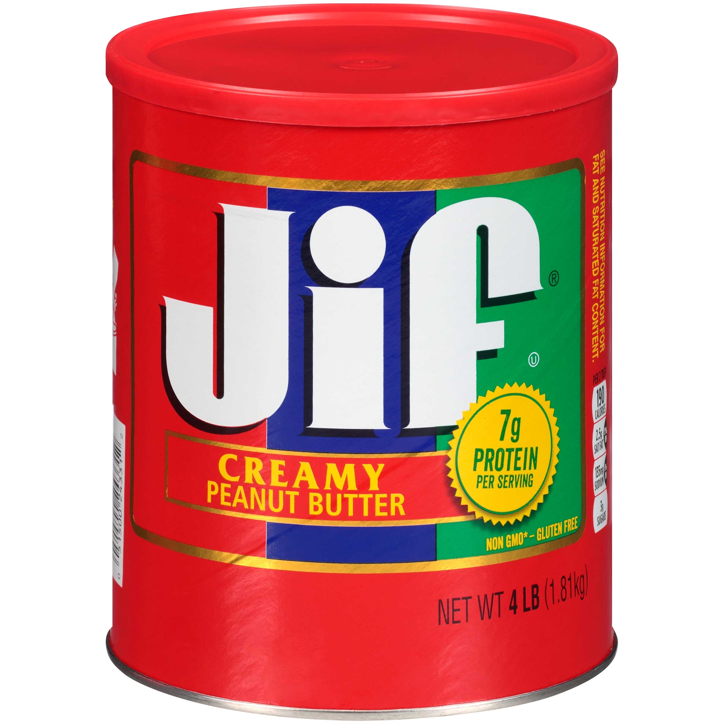 Jif Creamy Peanut Butter, 4 Pound -- 1 Each