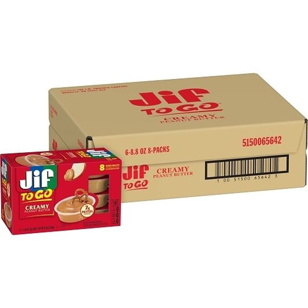Jif To Go Creamy Peanut Butter, 1.1 Ounce -- 48 per case