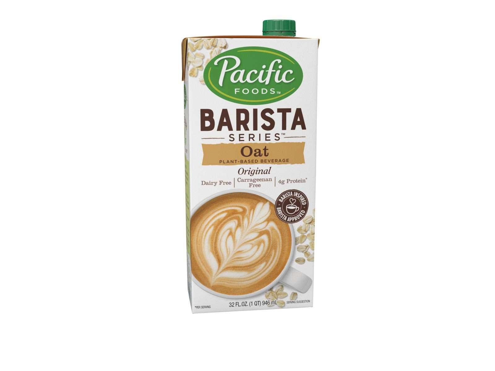 Pacific Foods Barista Series Original Oat Beverage, 32 Ounce -- 12 per case.