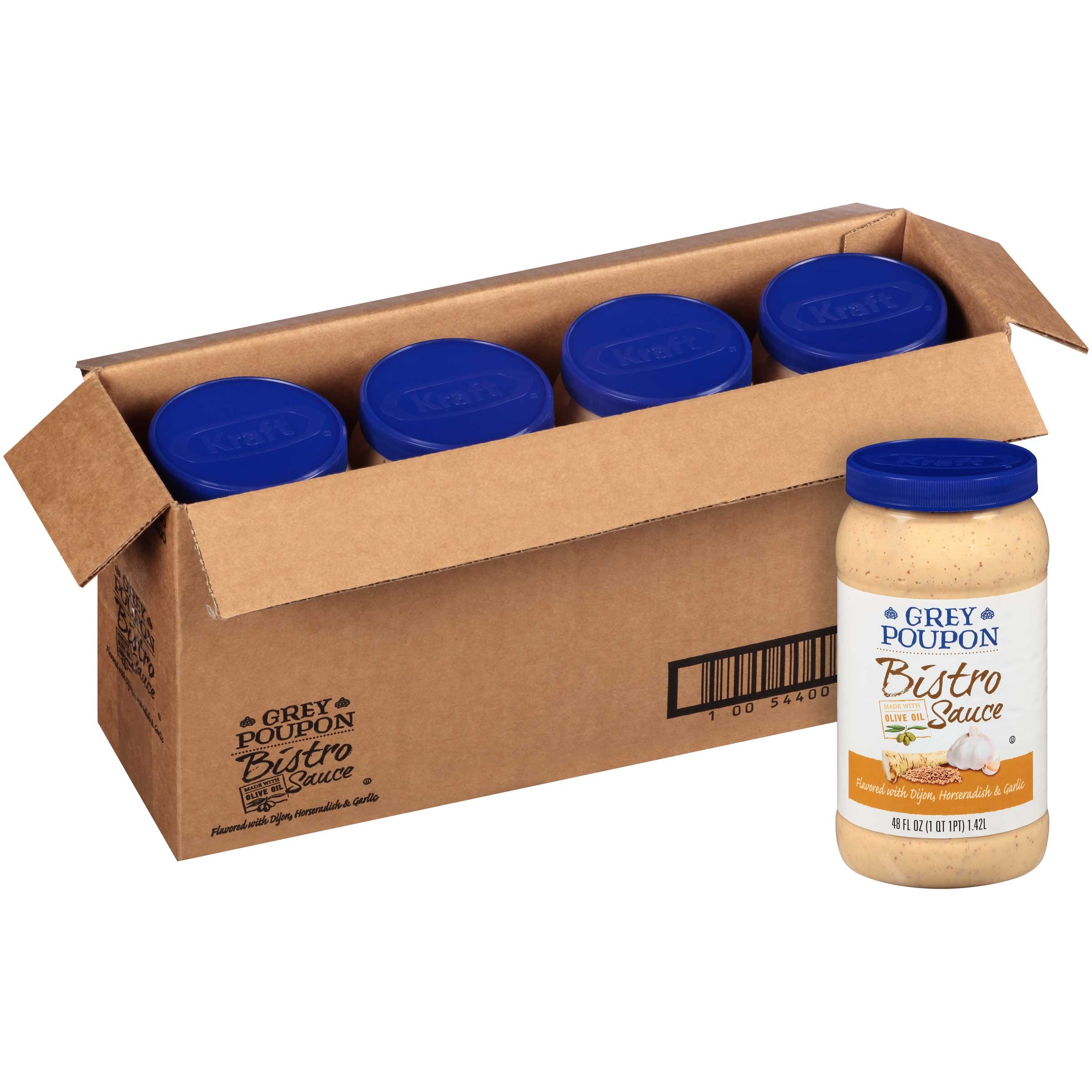 Krafts Bistro Grey Poupon Sauce, 48 Ounce -- 4 per case.