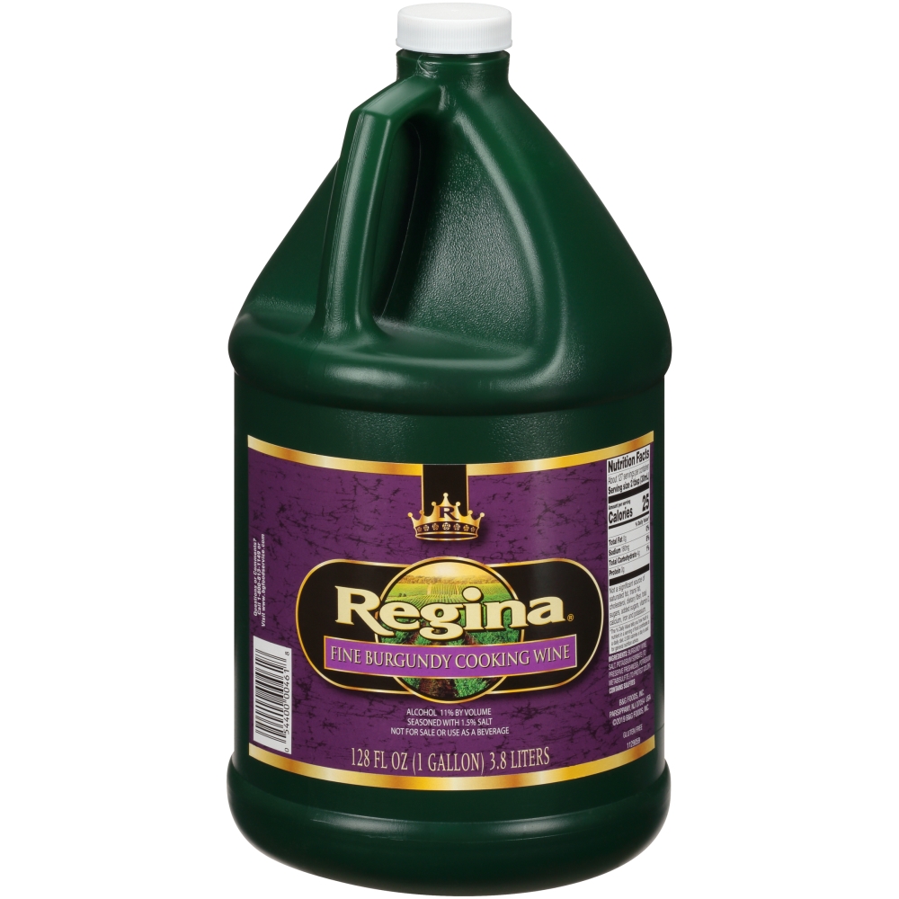 Regina Cooking Wine, Burgundy, Plastic, 1 Gallon -- 4 Per Case