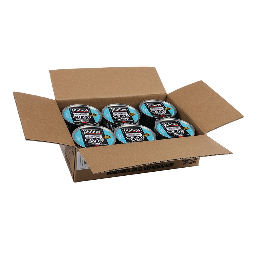 Phillips Seafood Culinary Jumbo Crab Meat Can, 1 Pound -- 6 Per Case