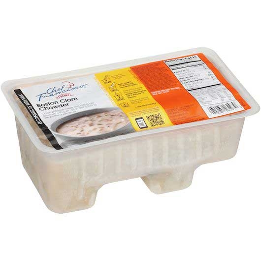 Chef Francisco Boston Clam Chowder Soup, 16 Pound
