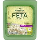 Athenos Crumbled Garlic and Herb Feta Cheese, 4 Ounce -- 12 per case