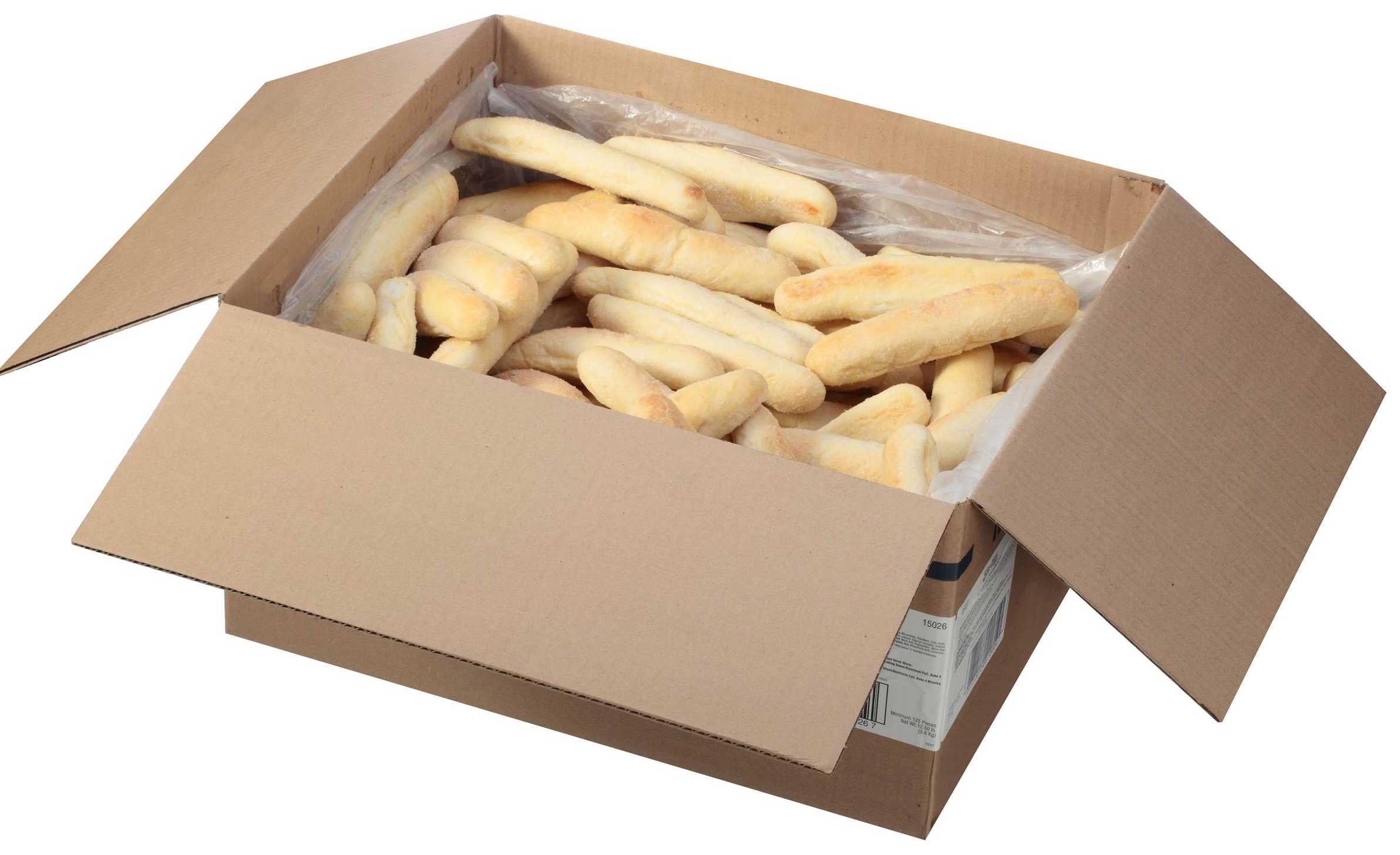 New York Bakery 8 Inch Garlic Breadstick, 130 per case -- 1 each.