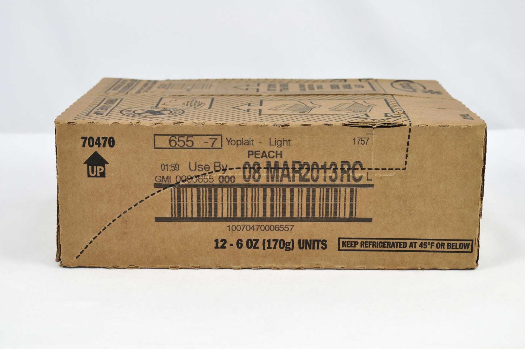 Yoplait Light Harvest Peach Yogurt, 6 Ounce -- 12 Per Case