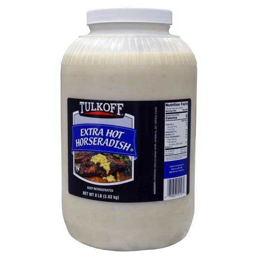 Tulkoff Extra Hot Horseradish, 8 Pound -- 4 Per Case