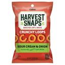 Harvest Snaps Sour Cream and Onion Red Lentil Crunchy Loops, 1.35 Ounce -- 8 per case