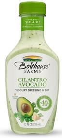 Bolthouse Farms Cilantro Avocado Yogurt Dressing and Dip, 12 Fluid Ounce -- 6 per case