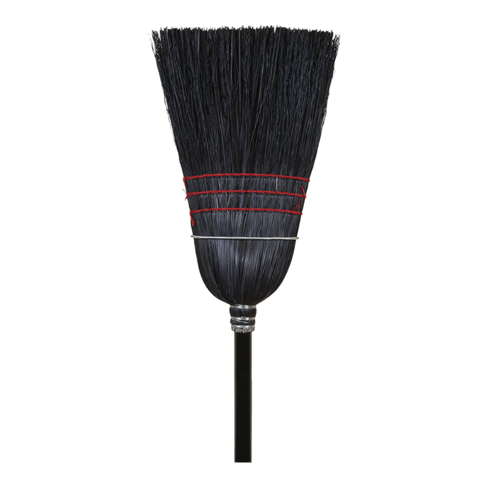 O-cedar Warehouse Black Corn Broom -- 6 Per Case