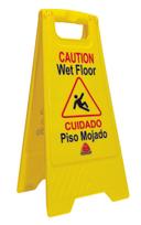 O Cedar Commercial Bilingual Plastic Wet Floor Sign, 29 x 13 x 9 inch.