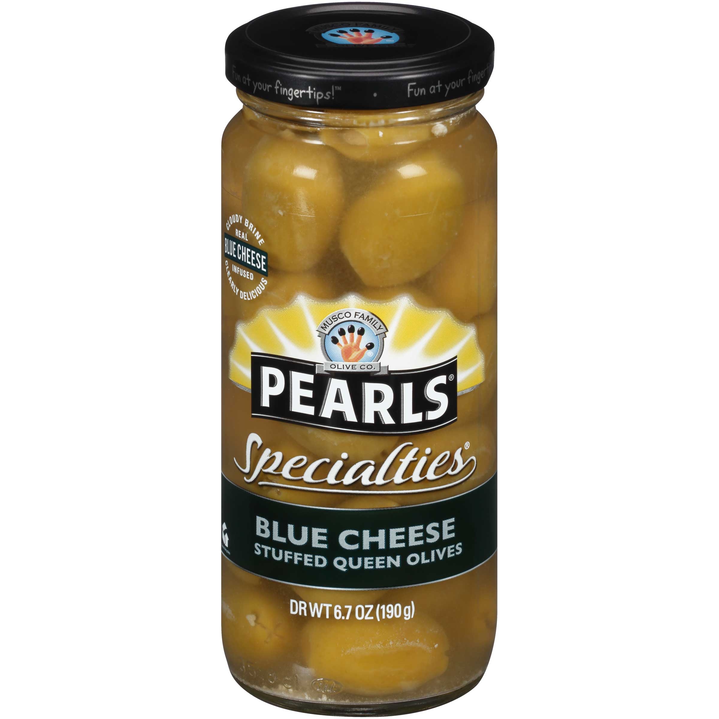 Pearls Specialties Blue Cheese Stuffed Queen Olives, 6.7 Ounce -- 6 Per Case