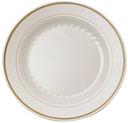 WNA Masterpiece Ivory with Gold Plate, 10.25 inch -- 120 per case.