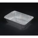 Durable Packaging Clear Plastic Dome Lid for 4-Pound Oblong Aluminum Pan, 250 count