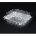 Durable Packaging Clear Plastic Dome Lid for Halt Size Deep Steam Table Pan, 100 count