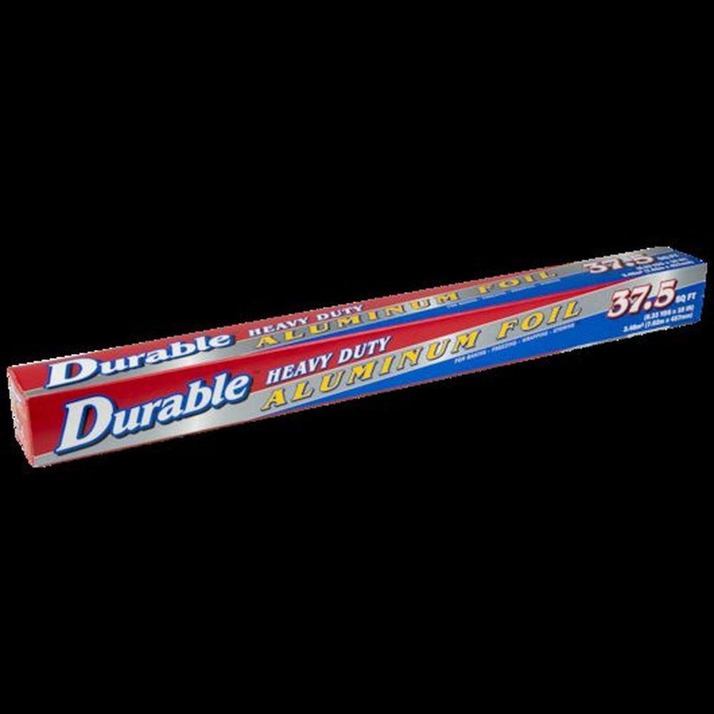 Durable Packaging 37.5 Square Foot Heavy Duty Aluminum Foil, 24 Count
