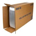 Durable Packaging Full Size Steam Table Pan Foil Lid with Vent Holes, 50 count