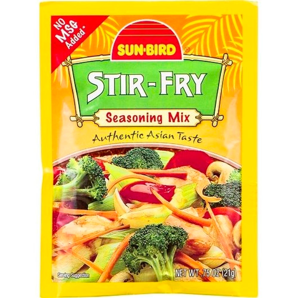 Sun-Bird Stir Fry Seasoning Mix, 0.74 Ounce -- 24 per case