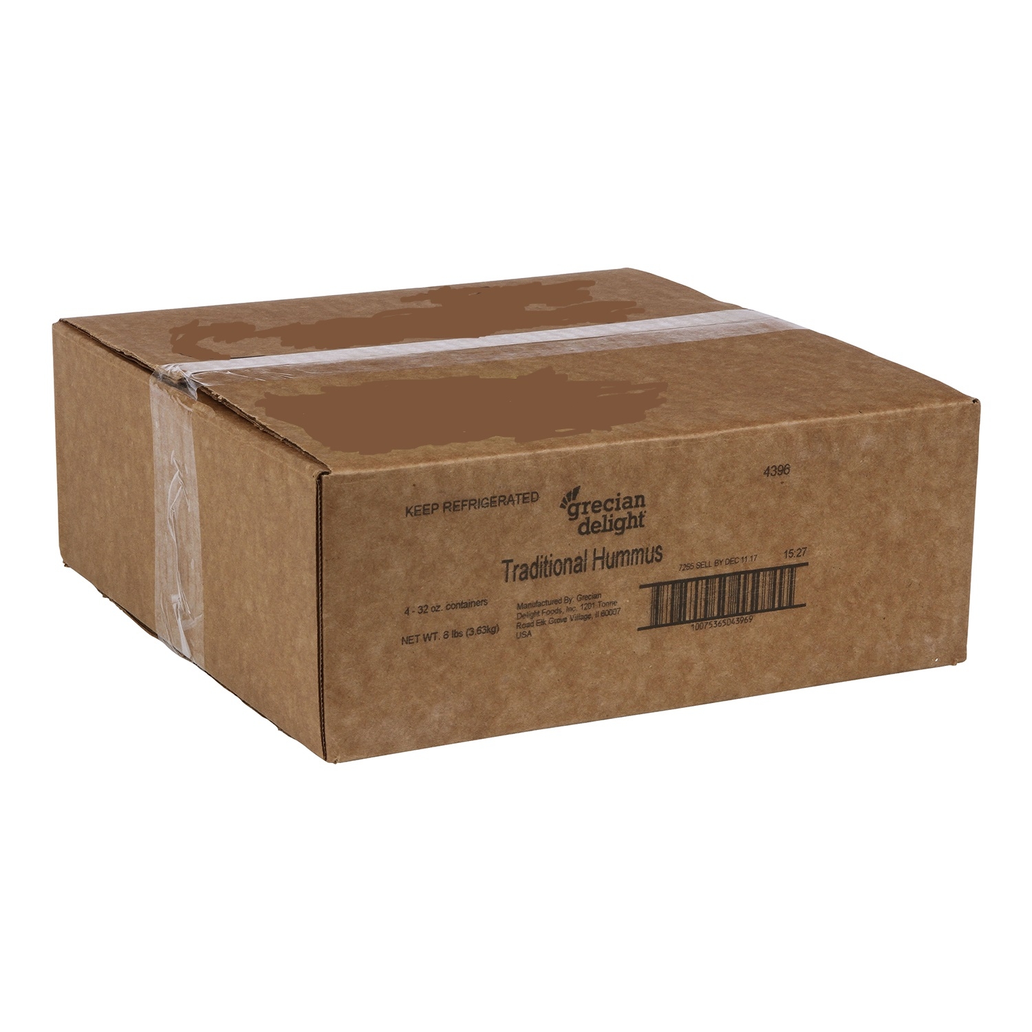 Grecian Delight Traditional Hummus, 32 Ounce -- 4 per case.