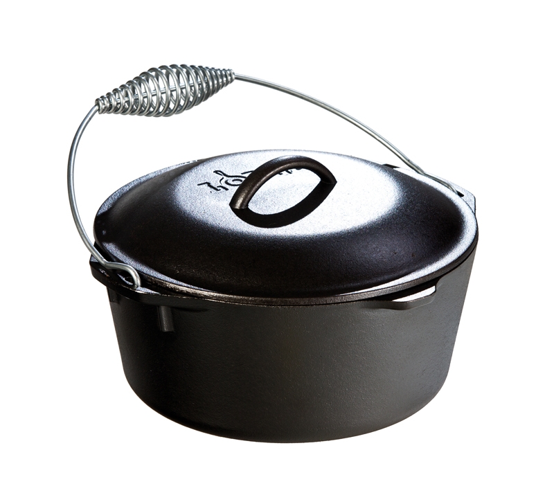 Lodge Preseasoned Cast Iron Dutch Oven, 5 Quart.