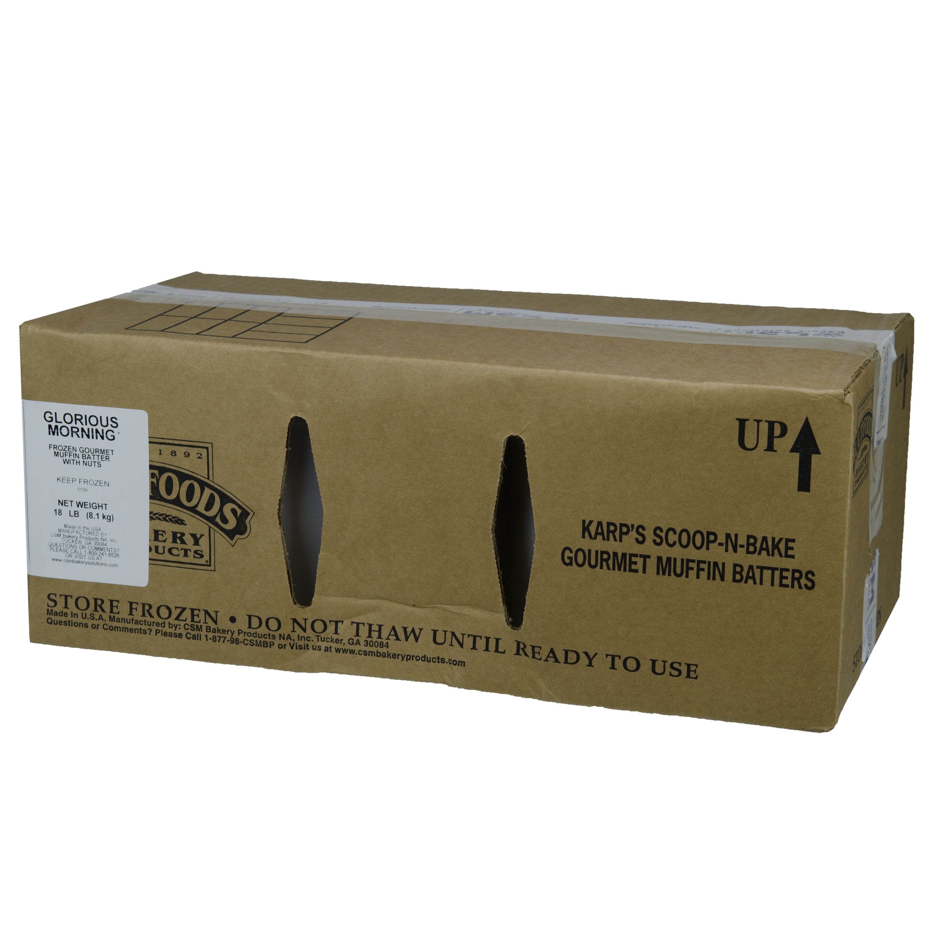 Karp's Scoop N Bake Glorious Morning Muffin Batter, 9 Pound -- 2 Per Case