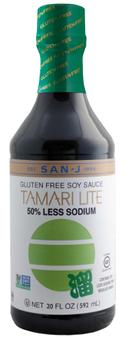 San J Gluten Free Tamari Lite Soy Sauce, 20 Ounce -- 6 per case.