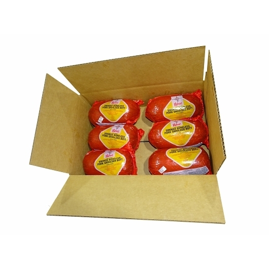 Rose Packing Fully Cooked Smoked Boneless Pork Shoulder Butt, 2 Pound -- 6 Per Case