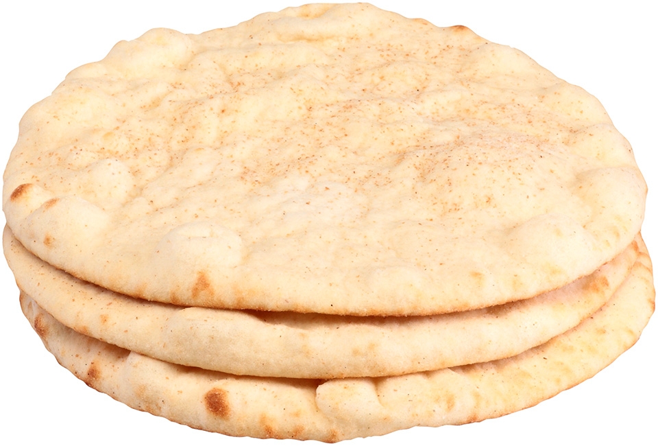 Kronos Frozen Deli Style Flat White Pita Bread, 6 inch -- 60 per case.