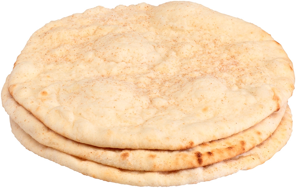 Kronos Frozen Original White Flat Authentic Pita Bread, 7 inch -- 120 per case.