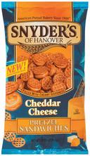 Snyders of Hanover Cheddar Cheese Pretzel Sandwiches - 8 oz. bag, 12 per case