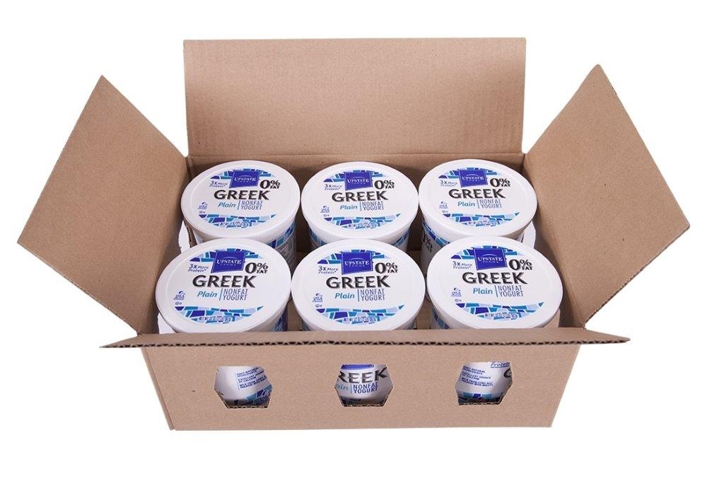 Upstate Farms Greek Nonfat Blended Plain Yogurt, 32 Ounce -- 6 Per Case