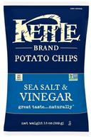 Kettle Foods Sea Salt and Vinegar Potato Chips, 13 Ounce -- 9 per case.
