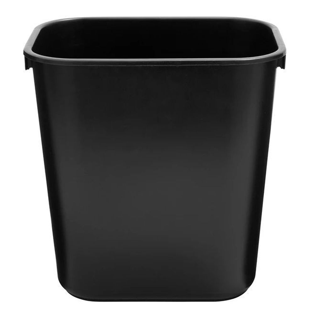 Rubbermaid Black Small Wastebasket, 13 Quart Capacity