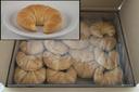 General Mills Pillsbury Baked Butter Curved Unsliced Croissant, 2.5 Ounce -- 64 per case.