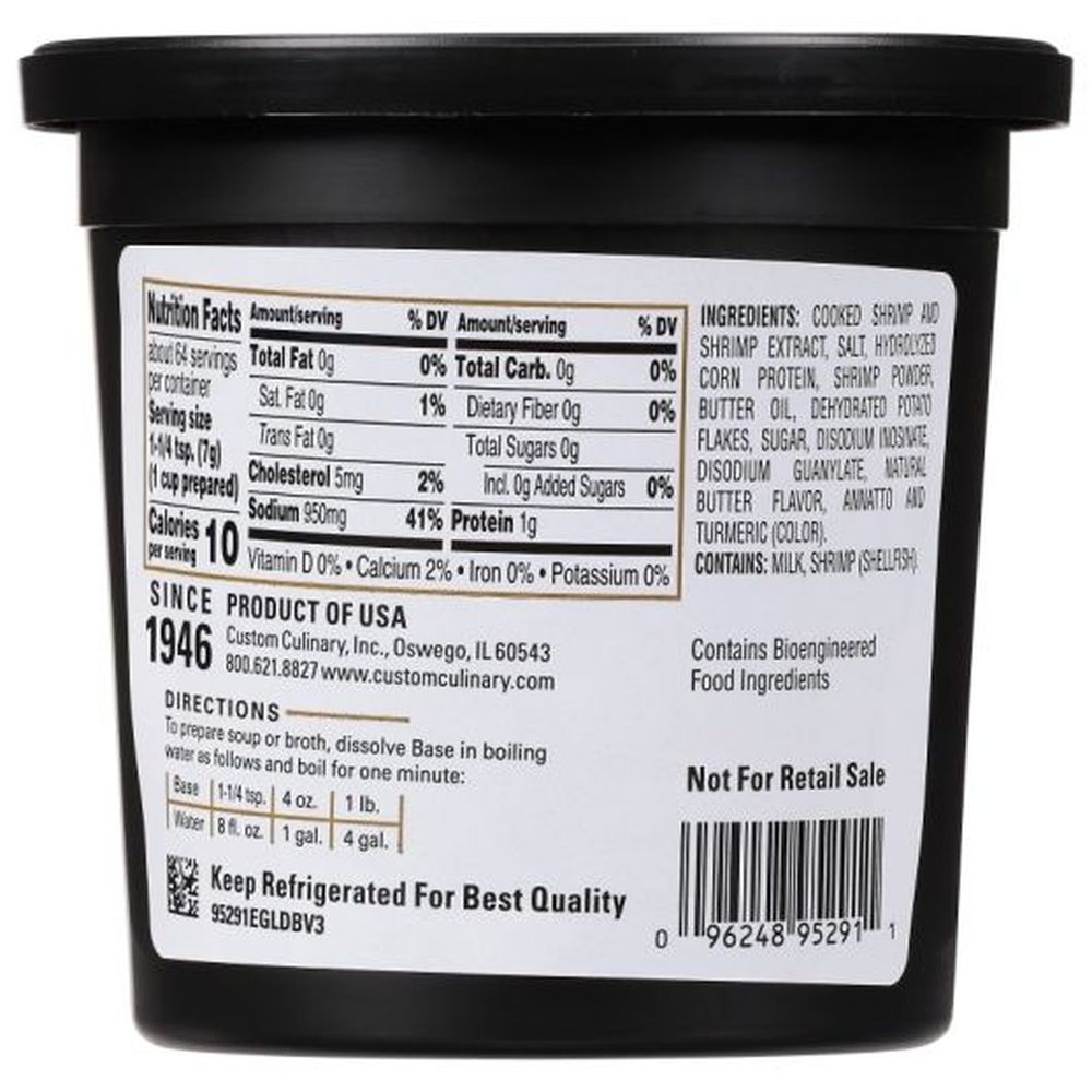 Gold Label Shrimp Base Paste, 1 Pound -- 6 per case