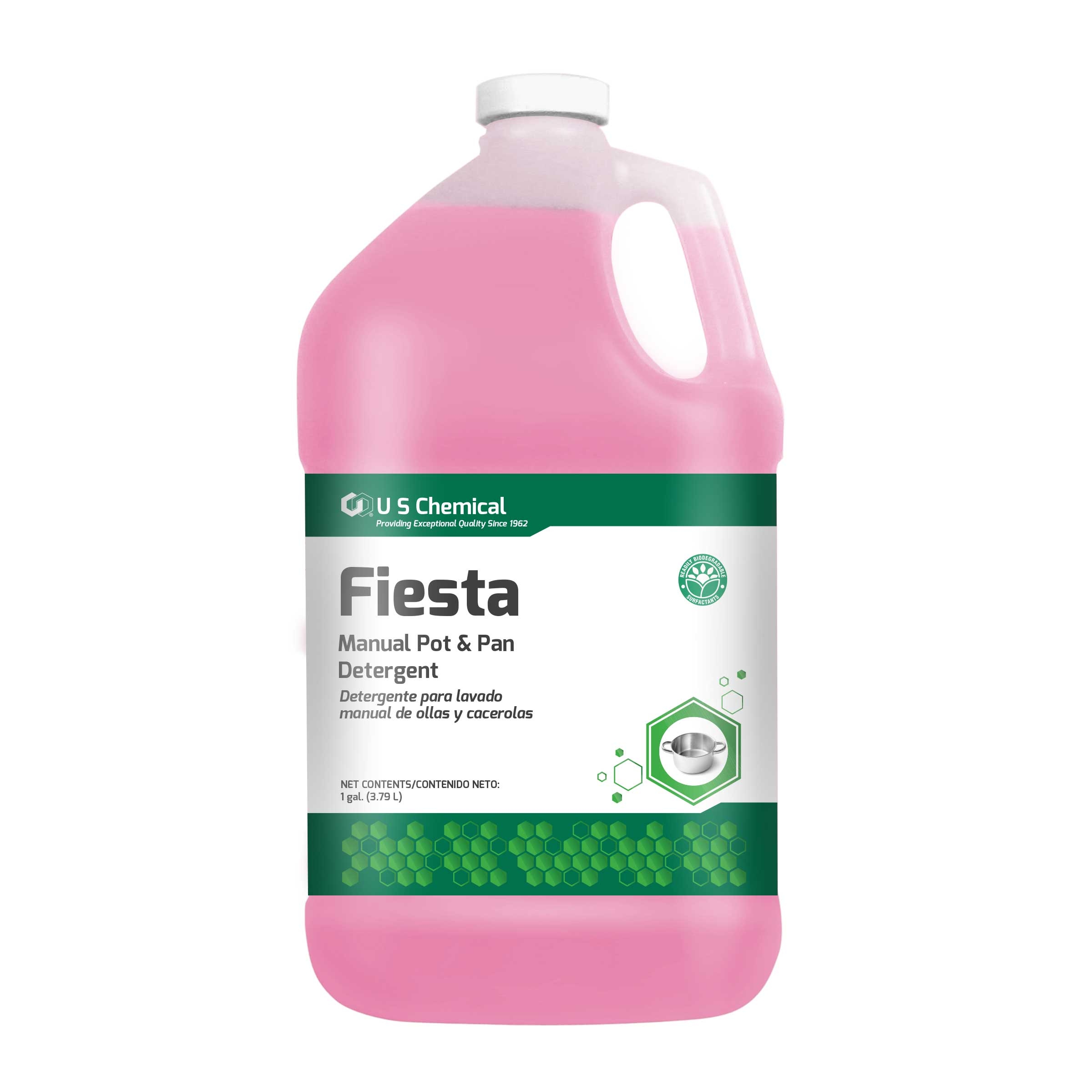 US Chemical Fiesta Pot and Pan Detergent Liquid 057478, 1 Gallon -- 4 per case.