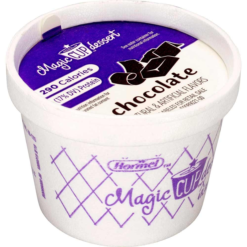 Magic Cup Fortified Nutrition Chocolate Snack, 4 Ounce -- 48 per case.