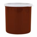 Crock With Lid, Reddish Brown, 1.2 Quart -- 12 per case.