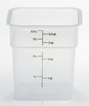 Translucent 7 1/4in X 7 1/4in X 7 3/8in Camsquare Food Storage Containers - 4 Quart -- 6 Each