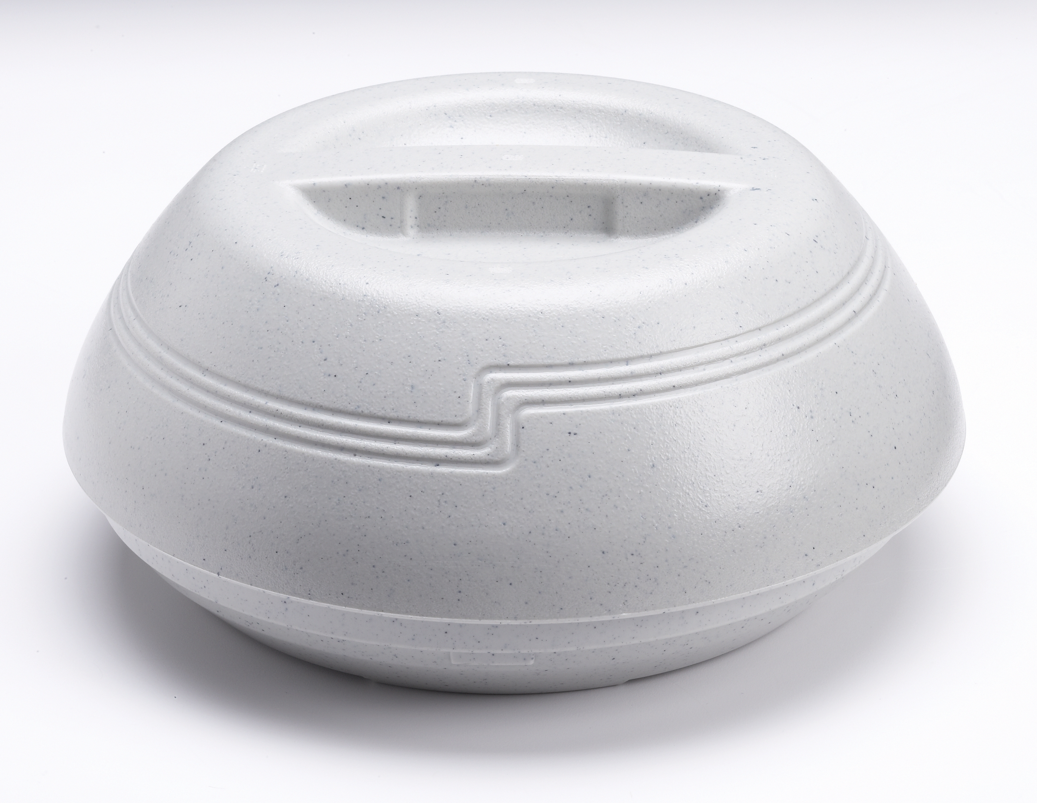 Cambro Shoreline Collection Speckled Gray Insulated Dome Cover For 9 Inch Plate, 10 Inch Dia. X 3 3/16 Inch Height -- 12 Per Case