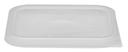 Translucent Cambro Square Seal Cover Only for 4 Quart Camwear Camsquares Container -- 6 per case