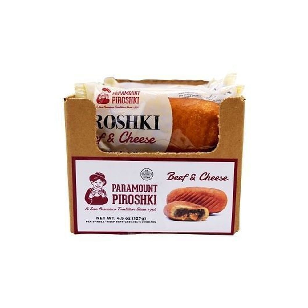 Paramount Farms Piroshki Individually Packaged 4.5 Ounce Beef And Cheese Piroshki, 12 Count