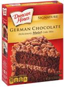 Duncan Hines Signature German Chocolate Cake Mix, 15.25 Ounce -- 12 per case.